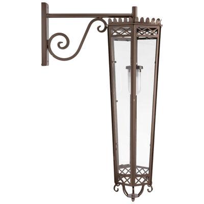 Eden large iron wall light with arm