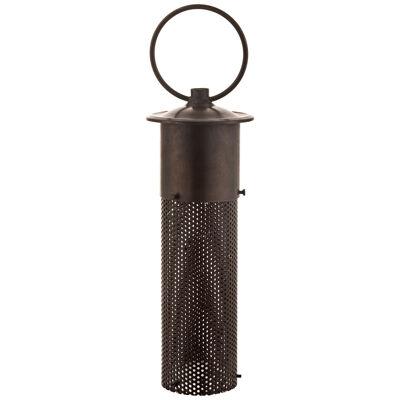 Eden brass cylindrical perforated spotlight