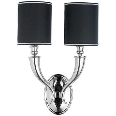 Novecento two lights horn wall sconce