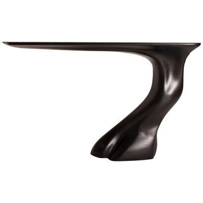 Amorph Frolic wall mounted console in Ebony stain on Ash wood