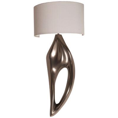 Amorph Lexi wall light in Nickel finish with Ivory shade 