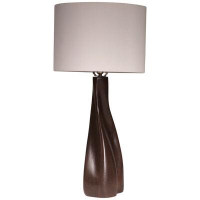 Nectar table lamp in Saddle Oak stain on Ash wood