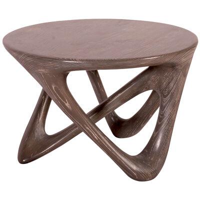 Ya Modern Side Table in Mesa Stain on Solid Wood
