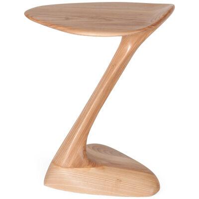 Palm Side Table Solid Ash Wood With Honey Stain