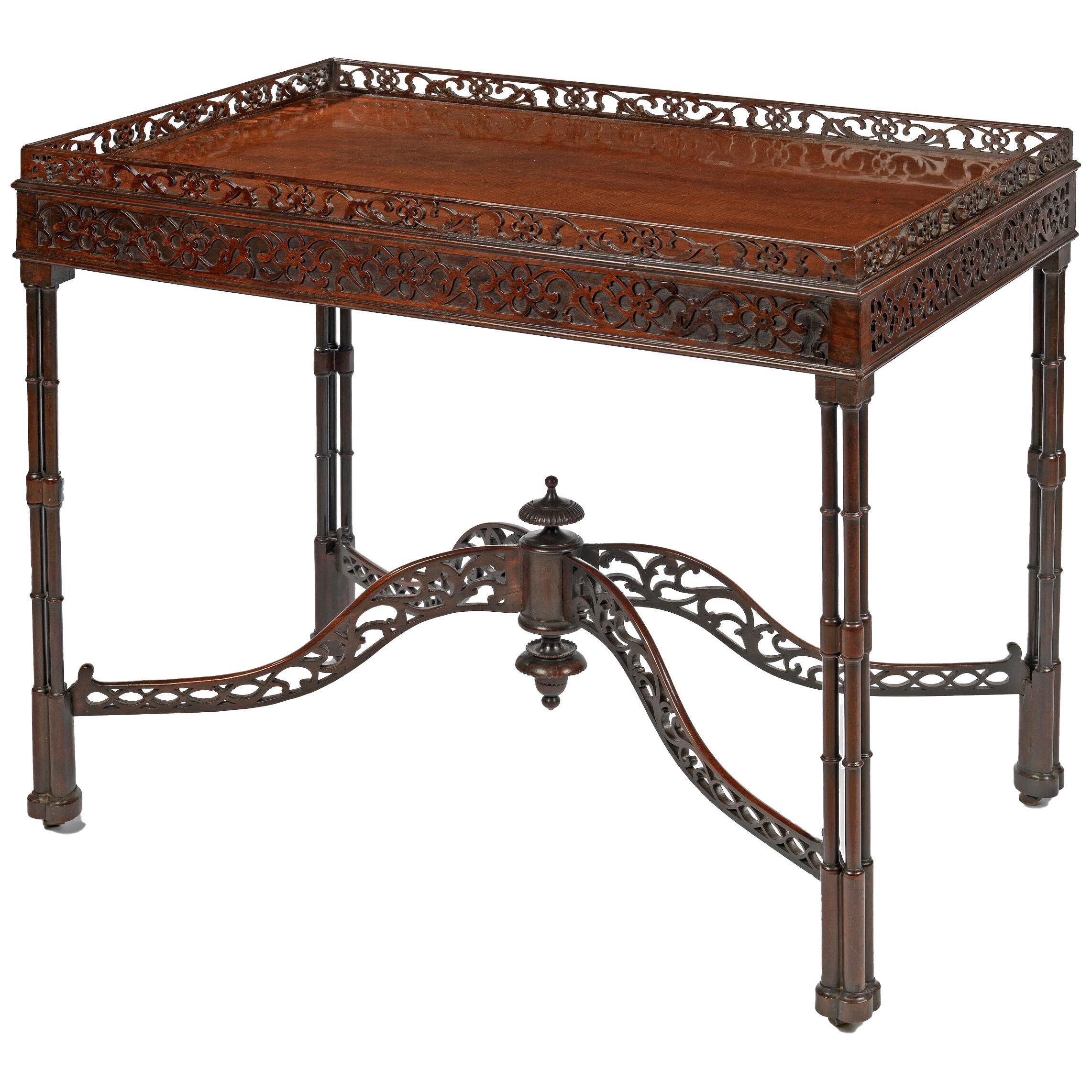 A Very Fine George III Mahogany Silver Table