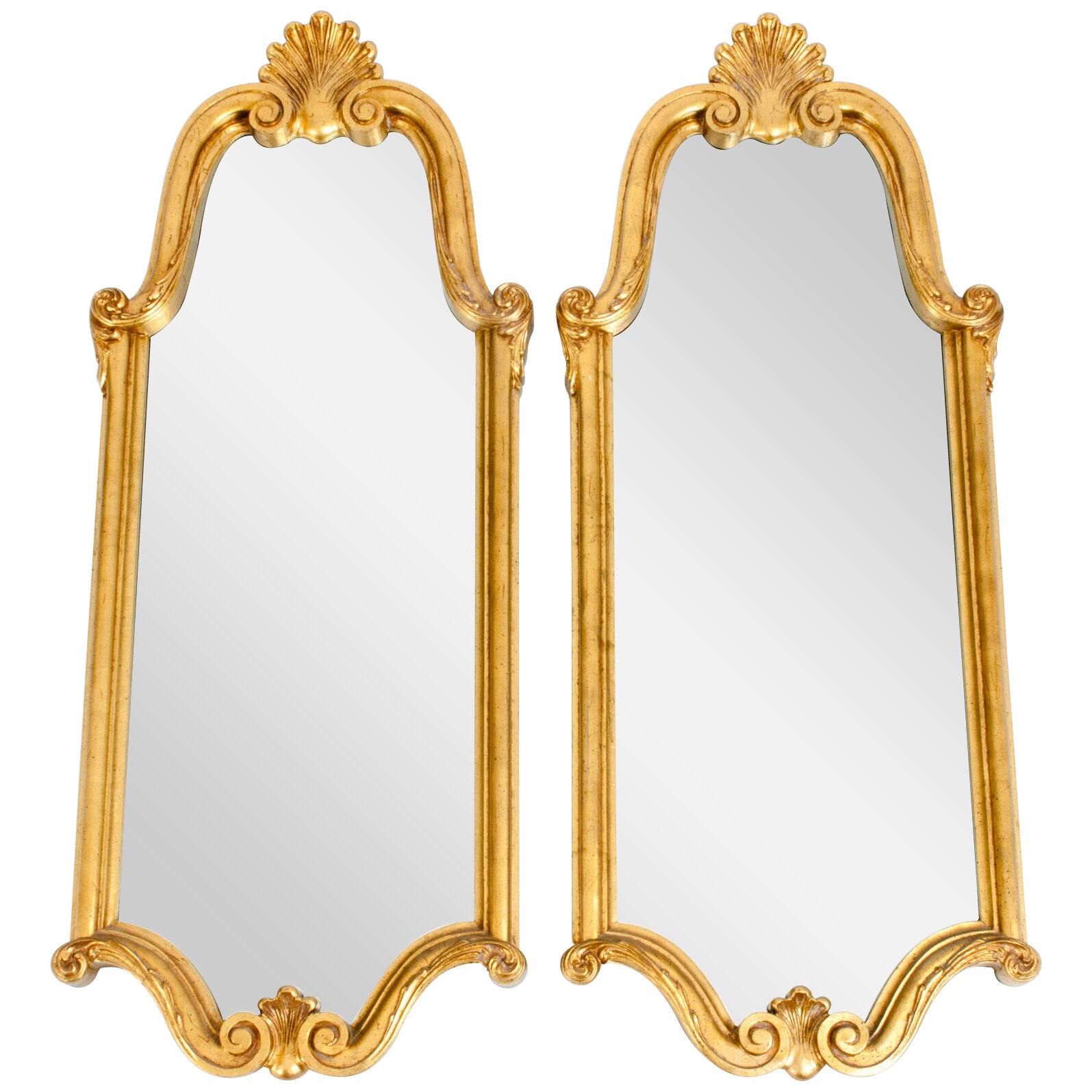 Late 19th Century Giltwood Frame Pair Hanging Wall Mirror