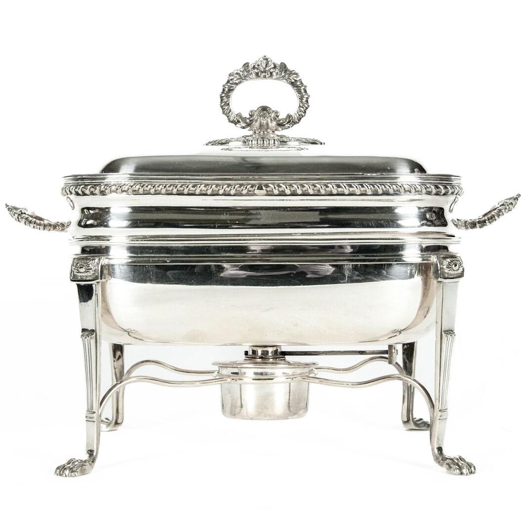 Antique Silver-Plate Chafing Dish