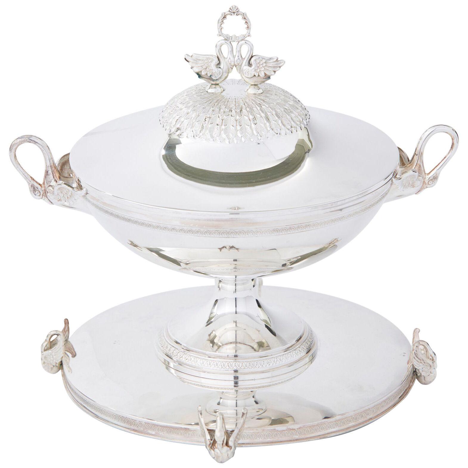 20th Century Silver Plated Covered Tureen