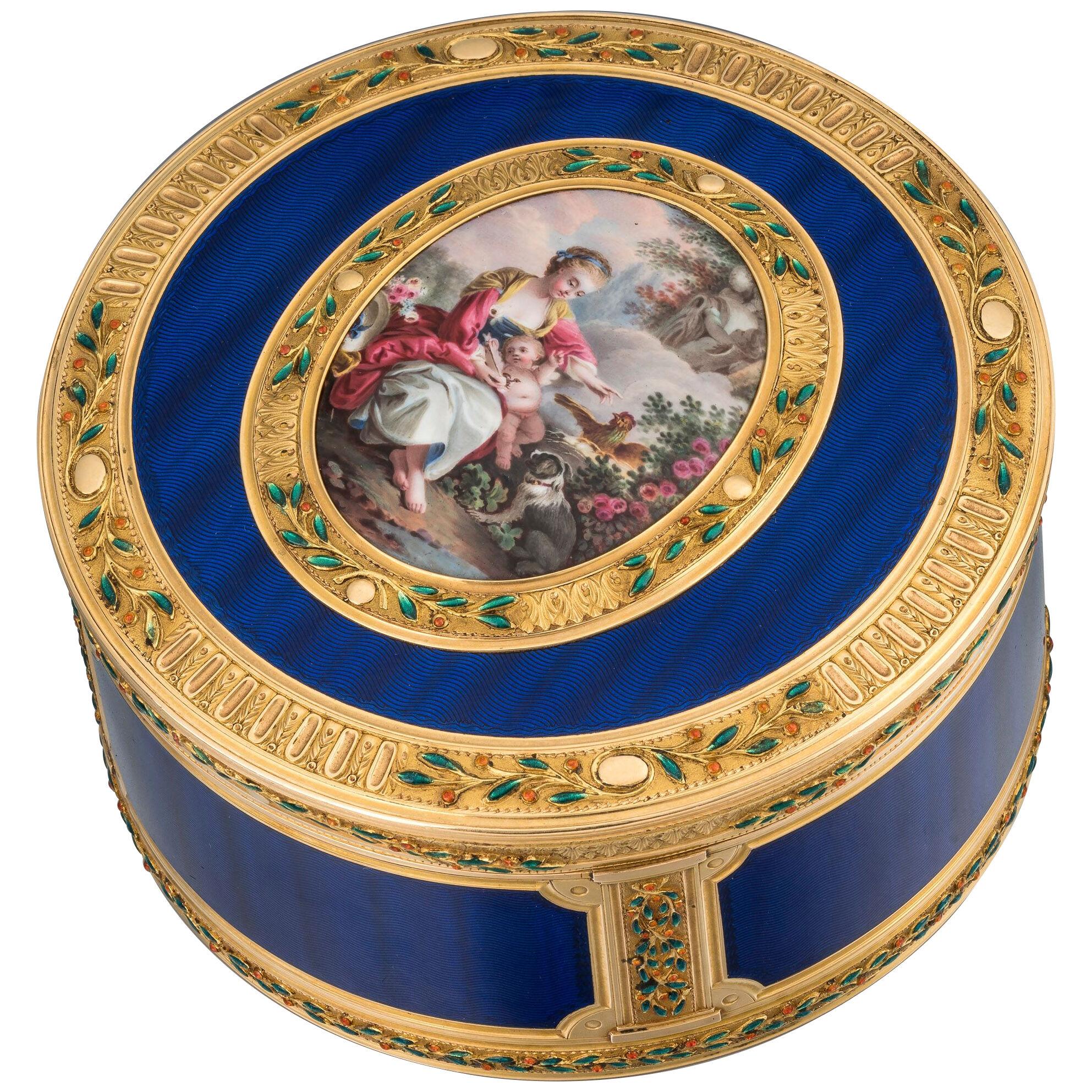 A French Gold and Enamel Box