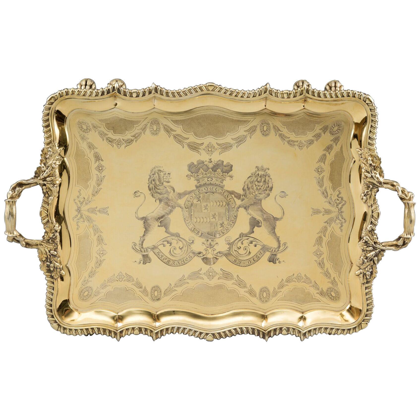 A Historically Important Silver-Gilt Tray