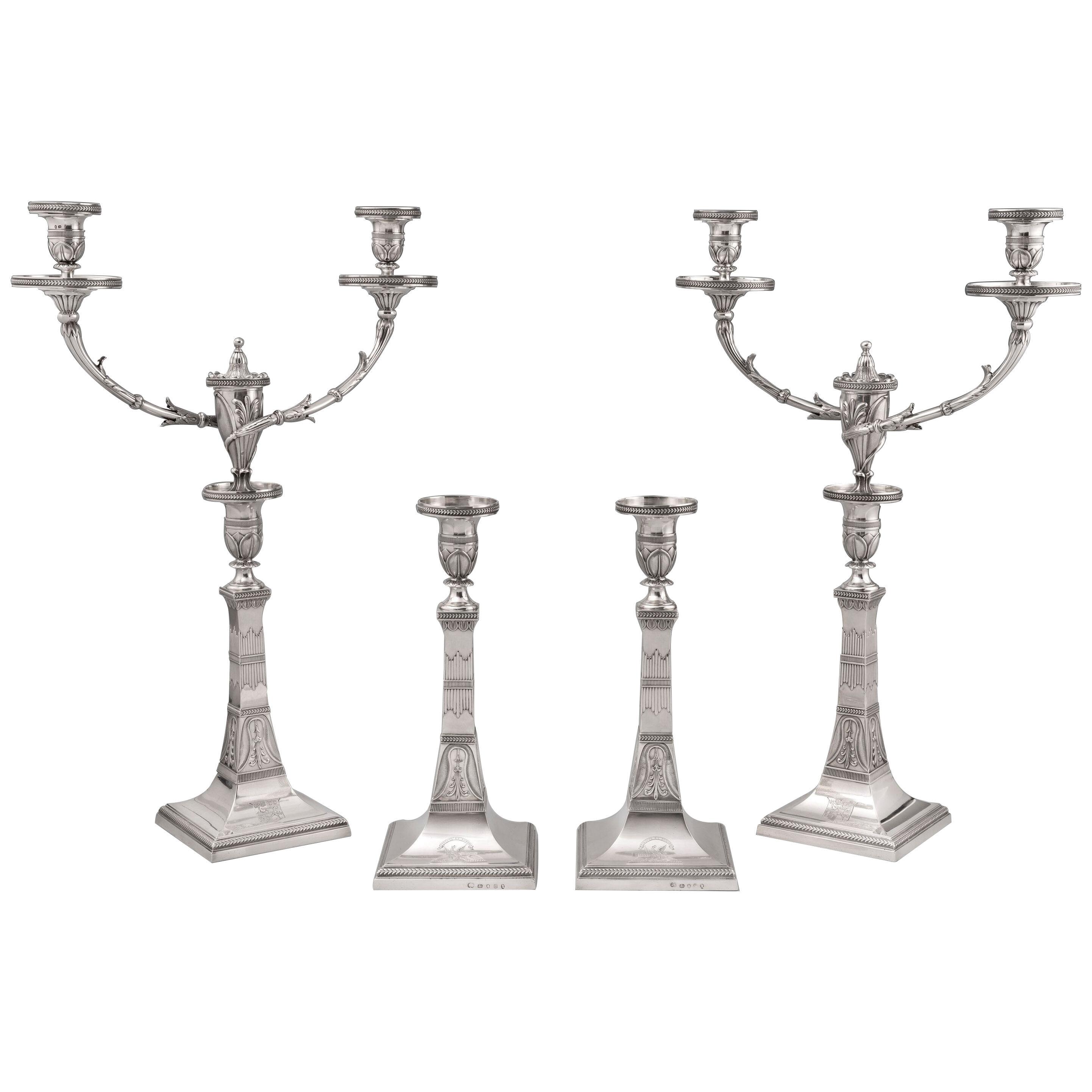 An Exceptionally Rare Candelabra Suite in the Egyptian Style