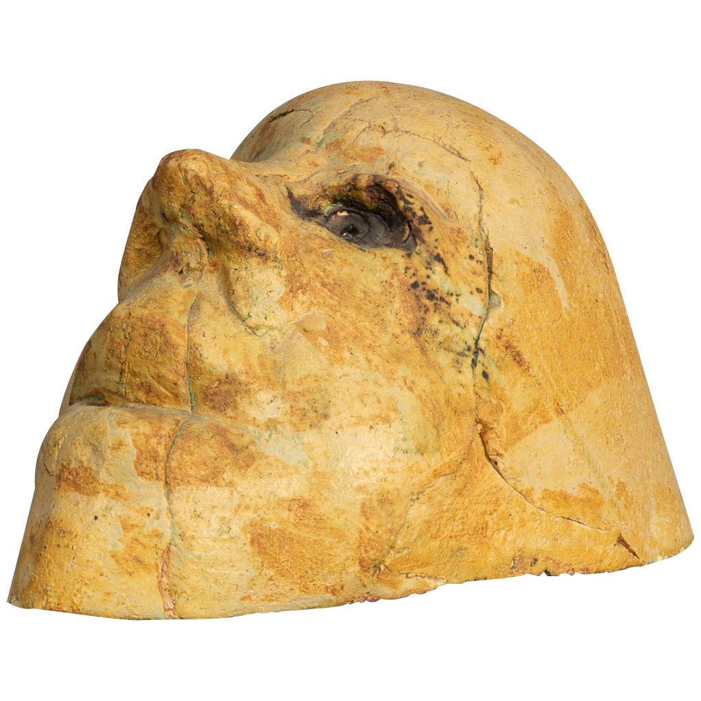 Sjer Jacobs ceramic human head sculpture