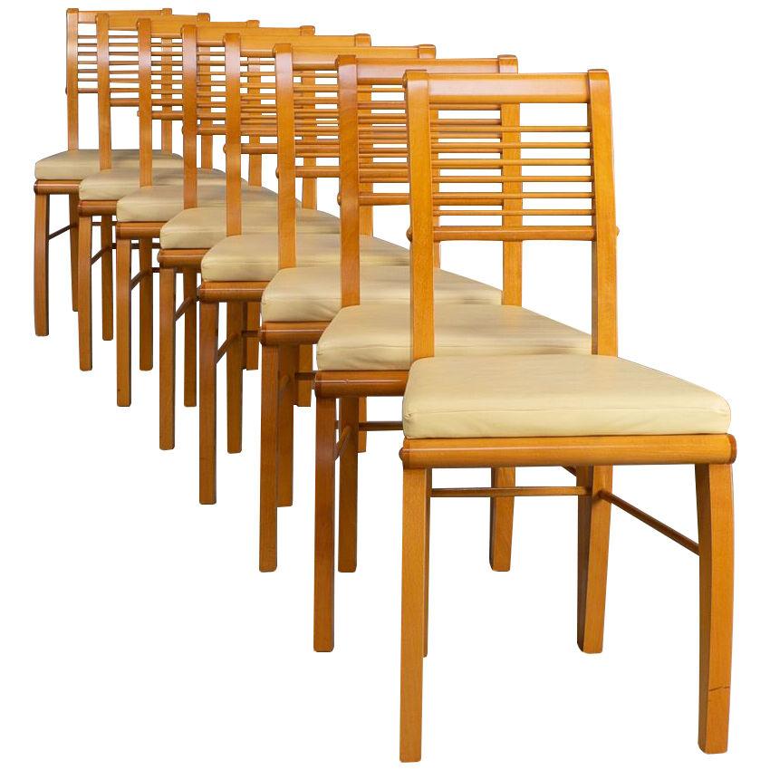 Massimo Scolari ‘eubea’ dining chair for Giorgetti set/8