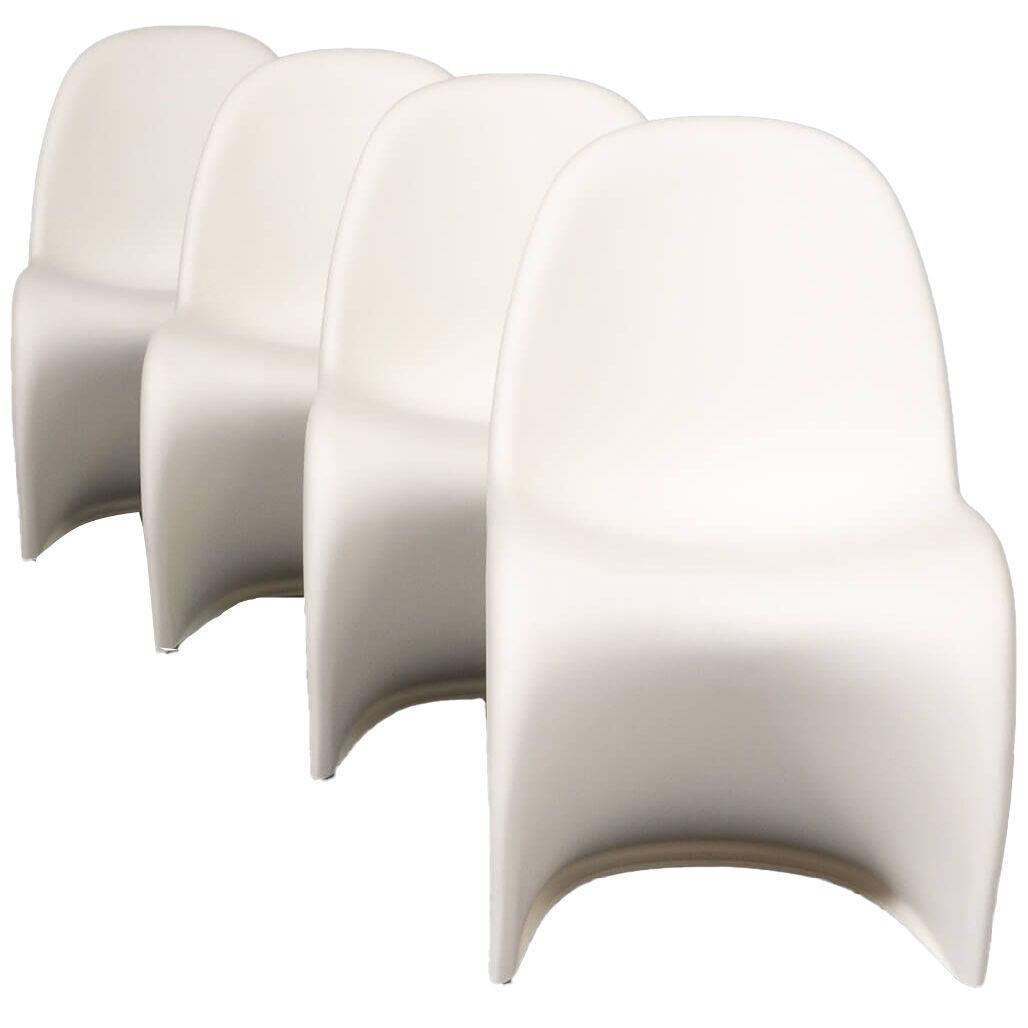 Verner Panton chairs ‘panton’ for Vitra set/4