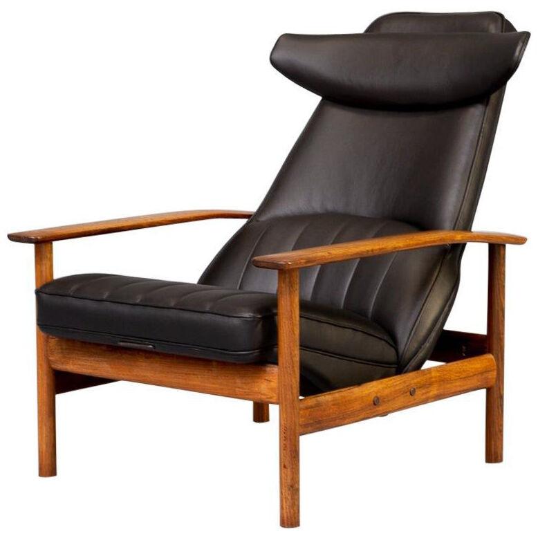 60s Sven Ivar Dysthe Unique and Rare Lounge Chair for Dokka Møbler