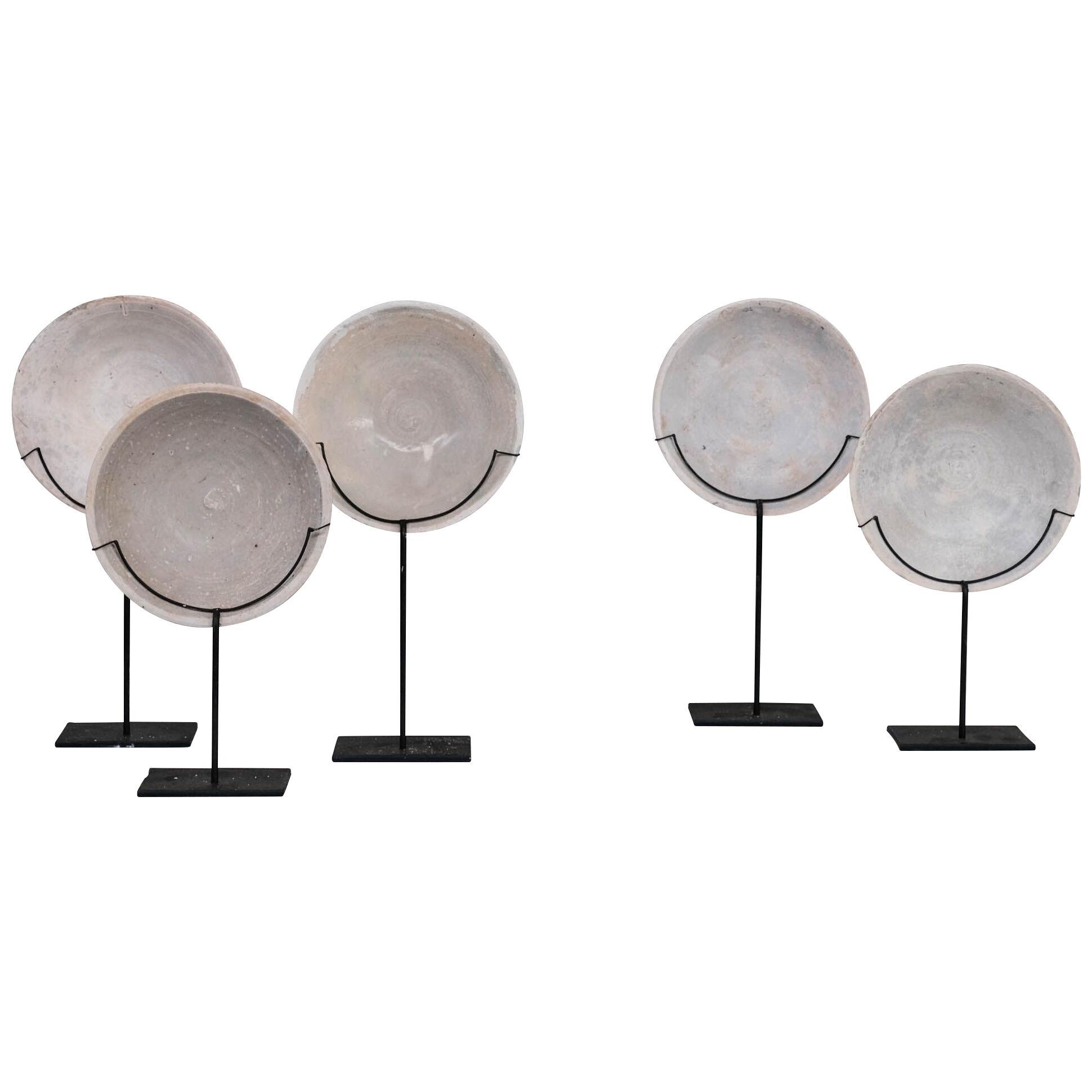 Decorative Seabed Found Bowls on Mounted on Custom Stands
