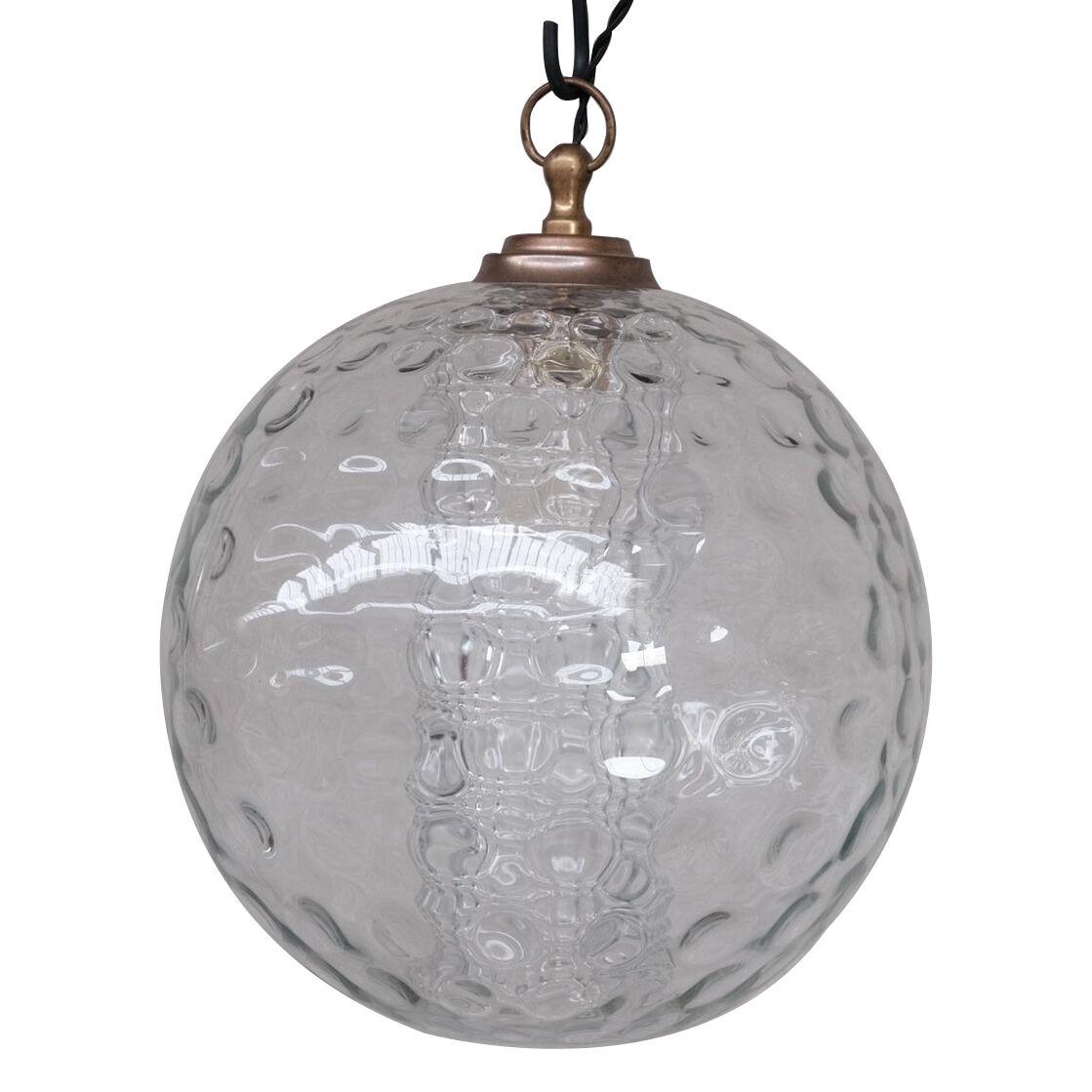 Dutch Mid-Century Bubble Glass Pendant Light