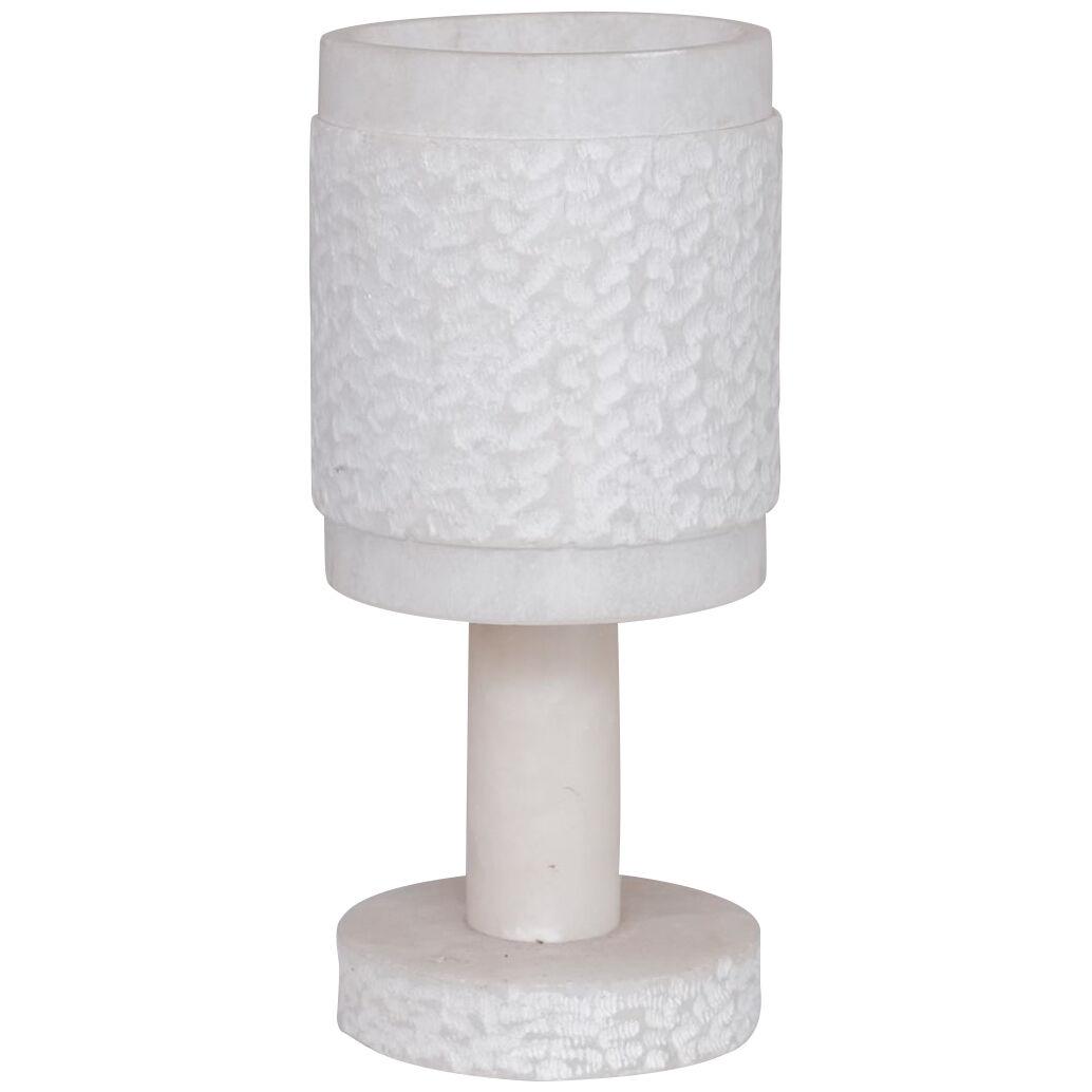 Alabaster French Mid-Century Table Lamp (5/7)