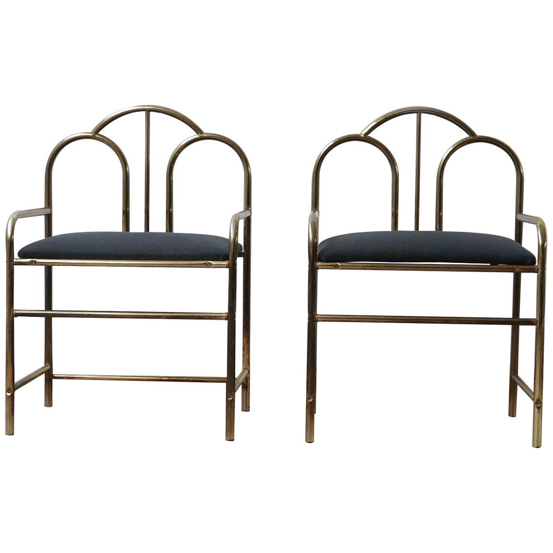 Pair of French Art Deco Style Occasional Chairs (2)