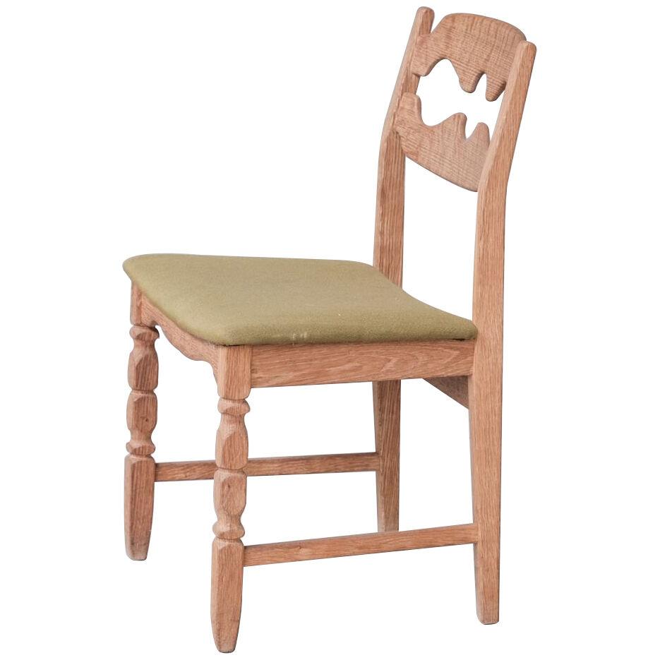 Henning Kjaernulf Oak Mid-Century Razor Danish Dining Chairs (12+ Available)