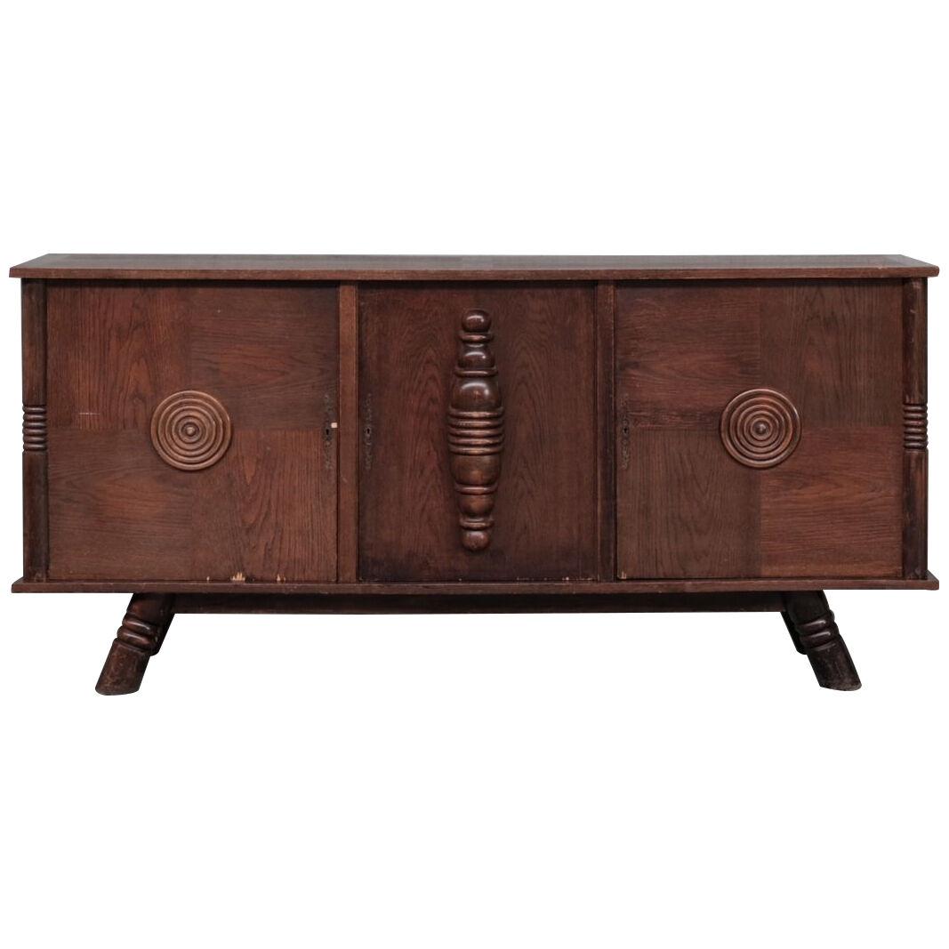 French Mid-Century Deco Sideboard in the manner of Dudouyt