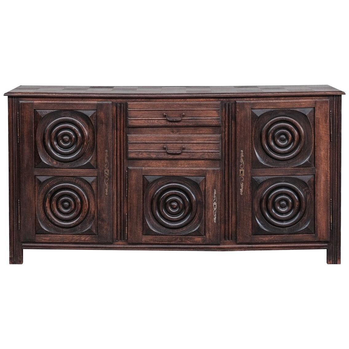 Dudouyt Style Art Deco French Sideboard or Credenza
