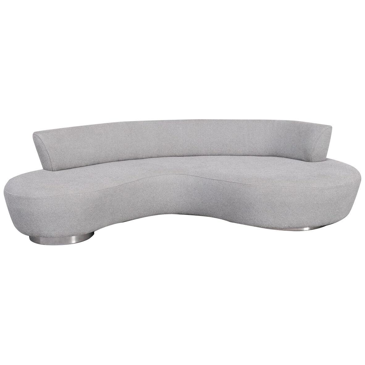 Contemporary Curvy Sofa in the Style of Vladmir Kagan