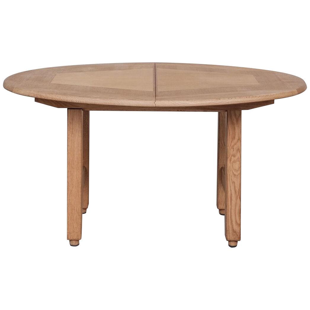 Guillerme et Chambron Oak Oval French Mid-Century Dining Table