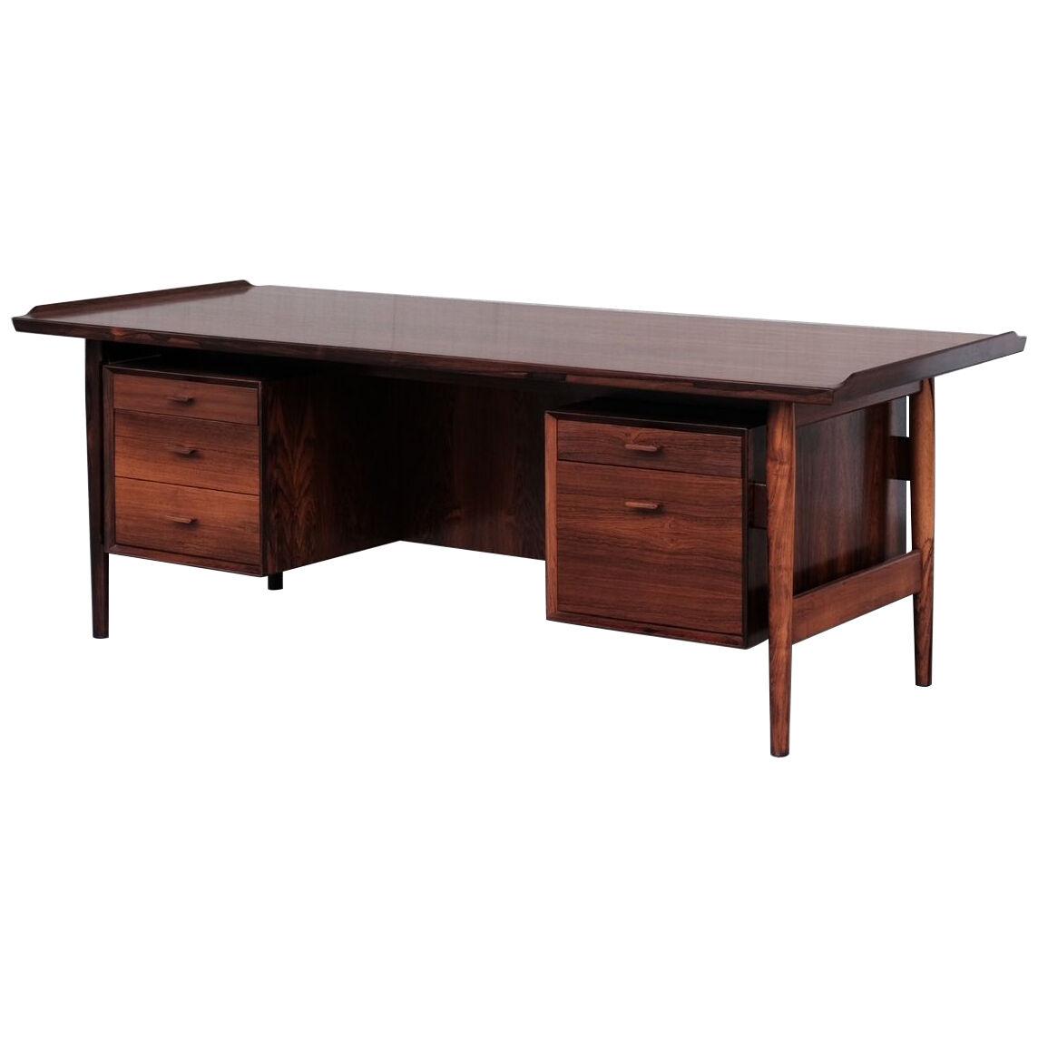 Arne Vodder Rosewood Danish Mid-Century Desk Model 207