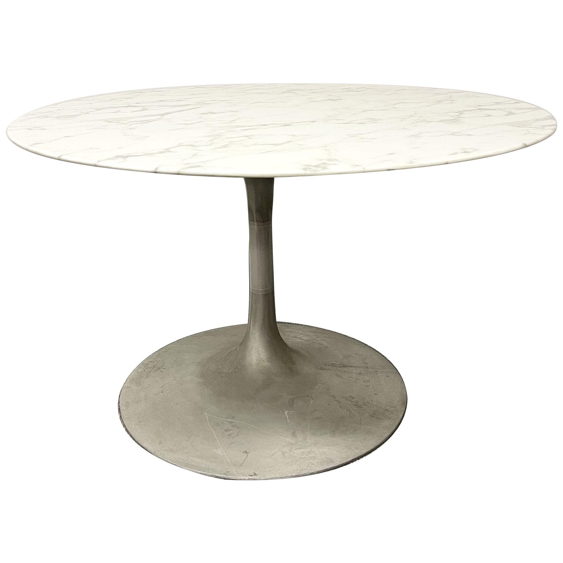 Eero Saarinen Table, Carrara Marble Top, Mid Century Modern