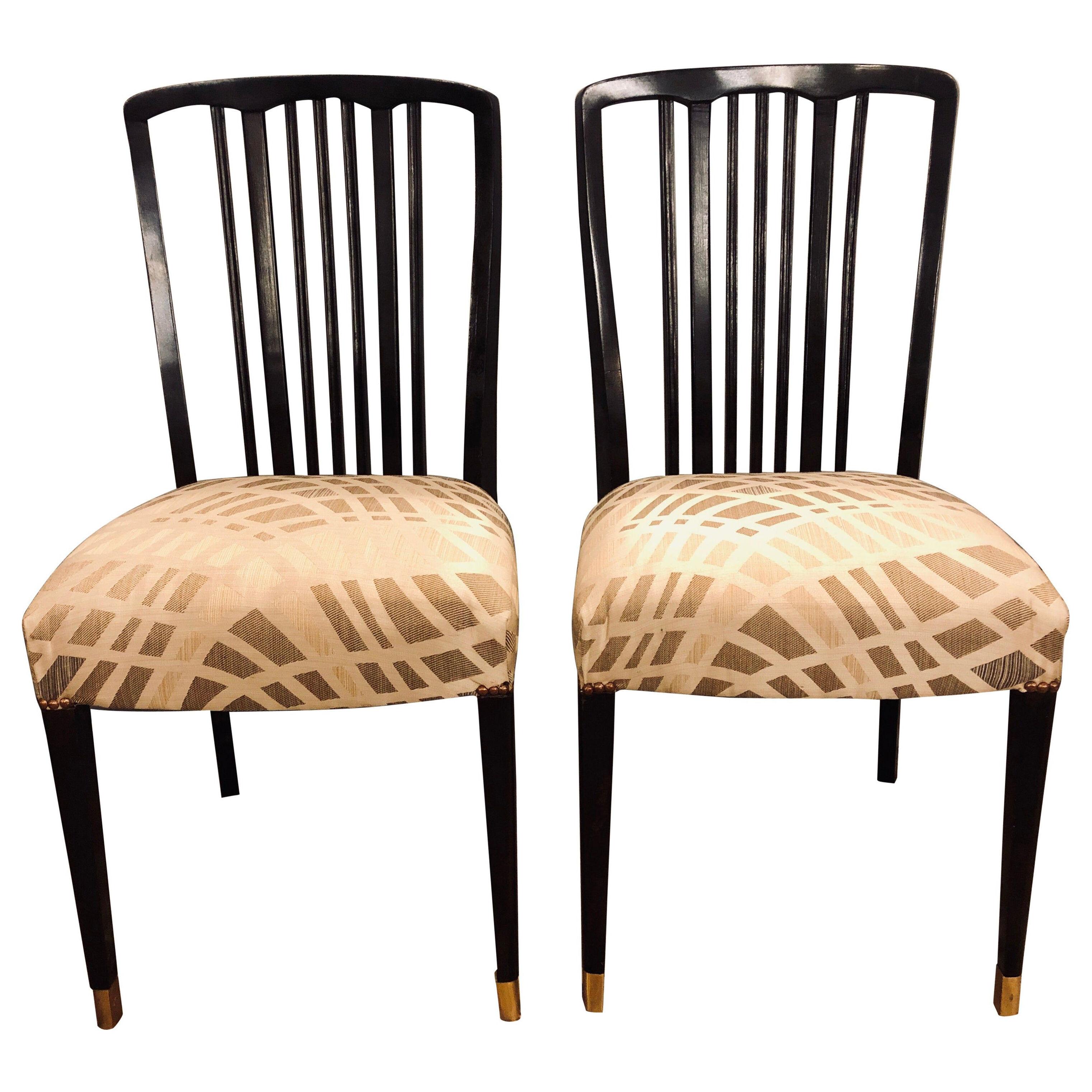 Georg Kofoed Style Mid-Century Modern Ebony Dining or Side Chairs Set of 24	