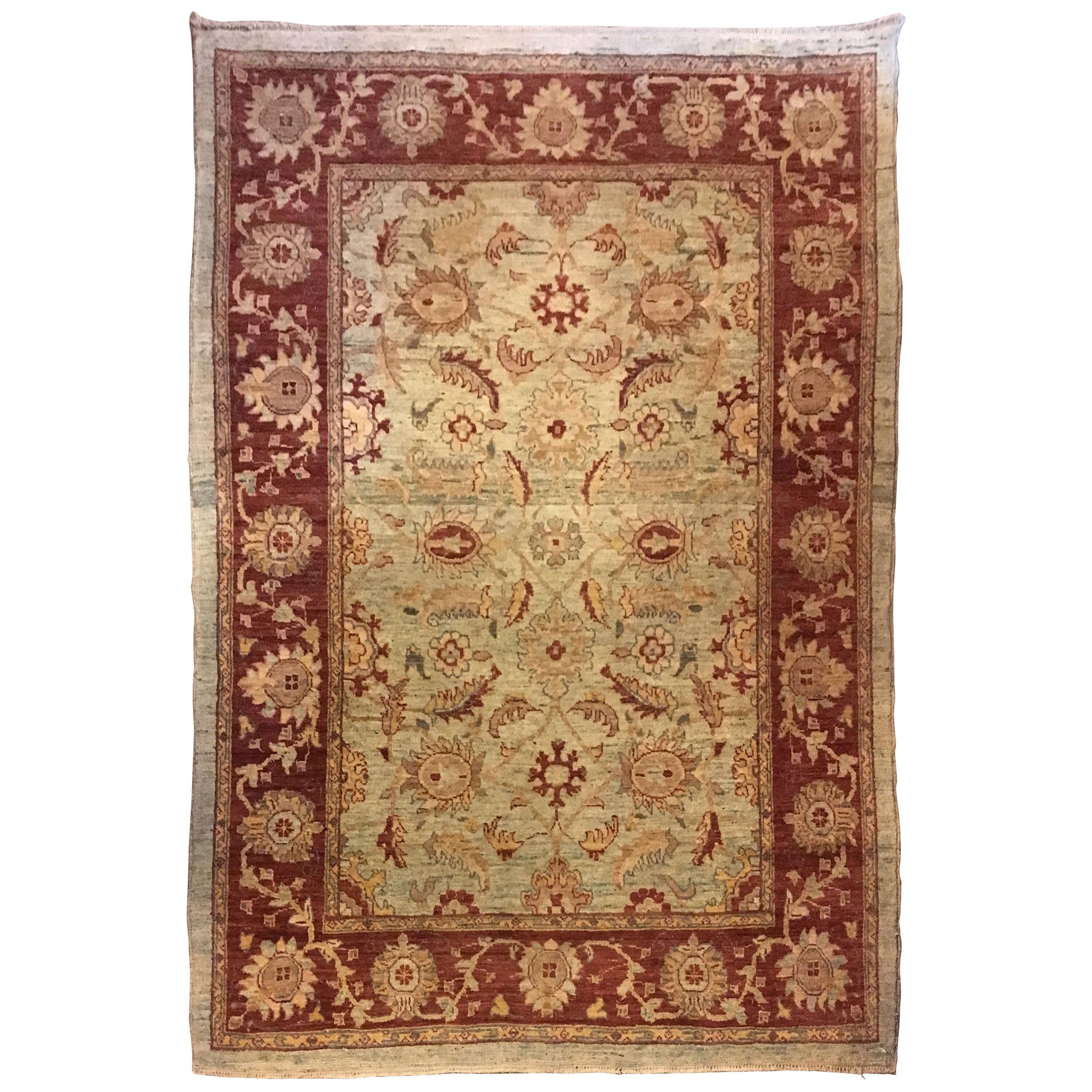 Finely Knotted Coffee or Foyar Oriental Carpet