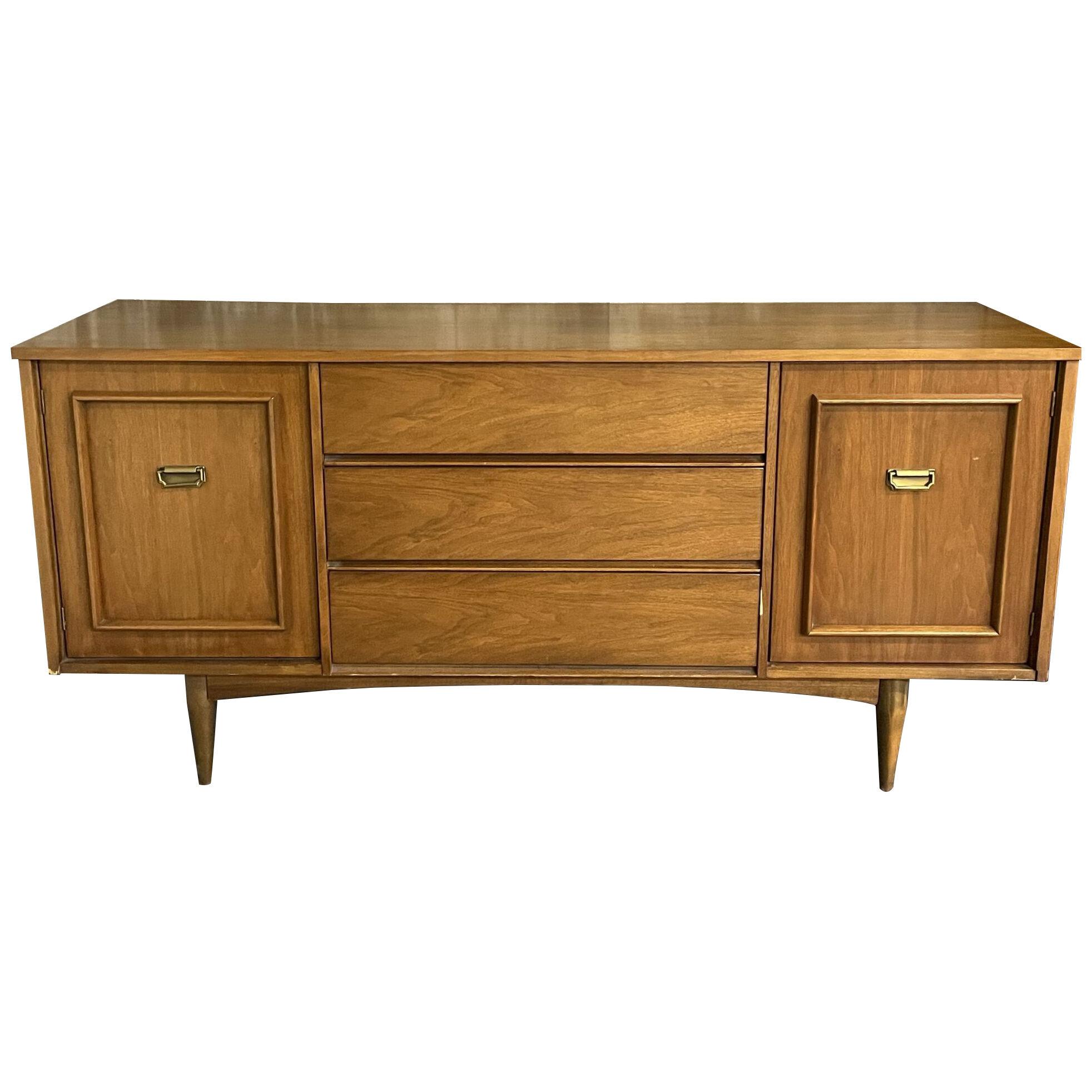 Mid-Century Modern Dresser, Chest or Sideboard, Walnut