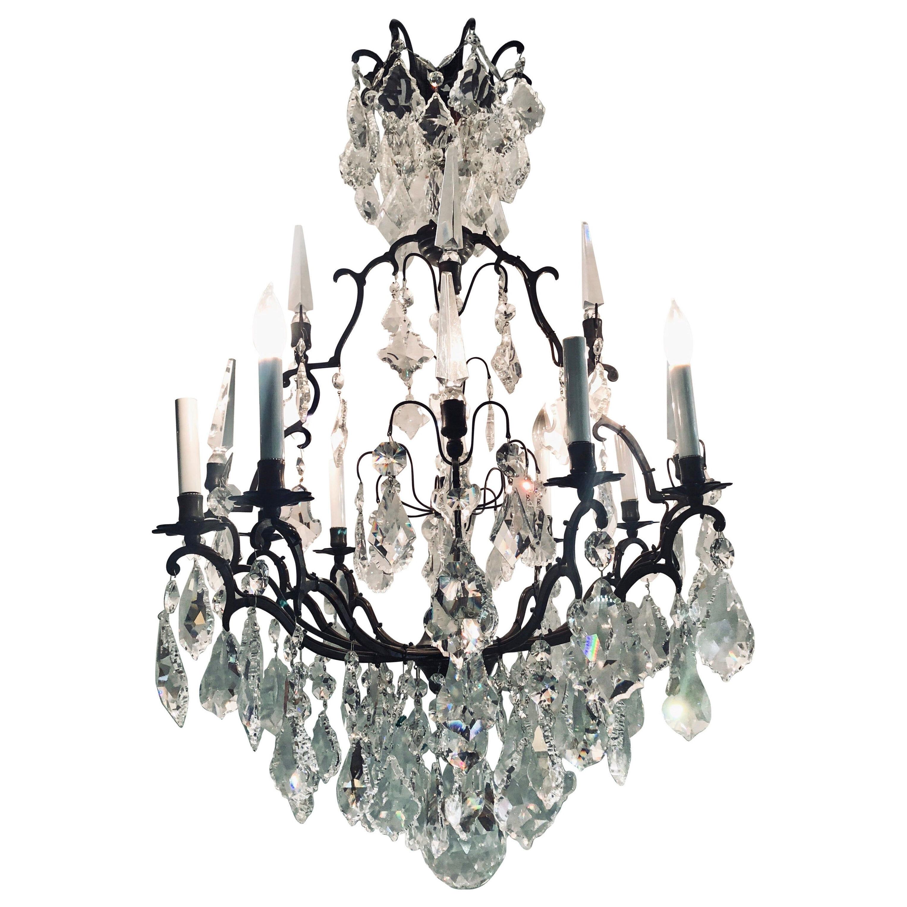 Versailles Chandelier with Swarovski Strass and Crystal Pendants	