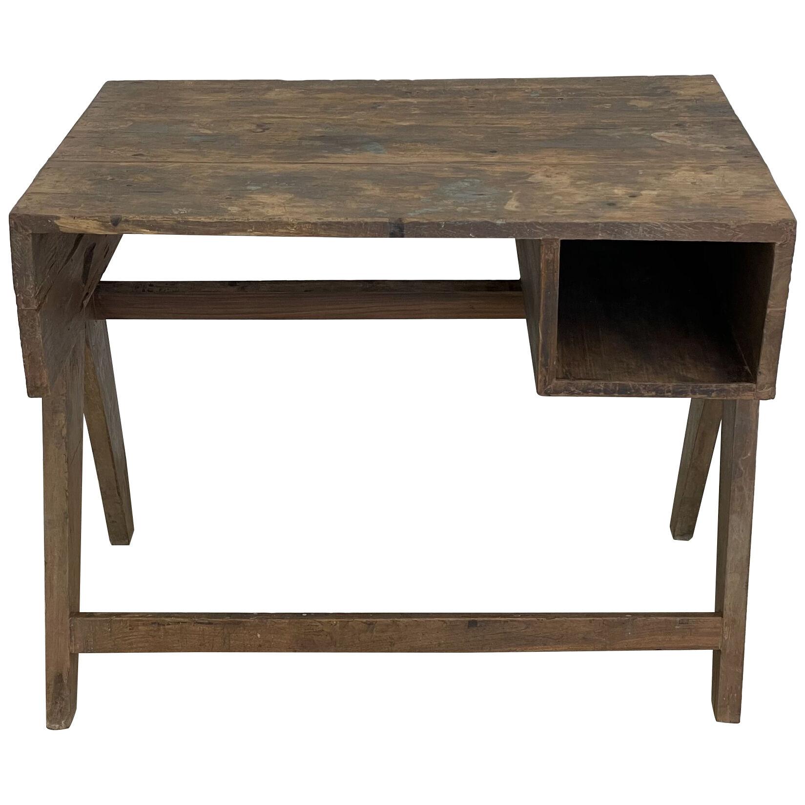 Authentic Pierre Jeanneret Study Desk / Writing Table, Mid-Century Modern