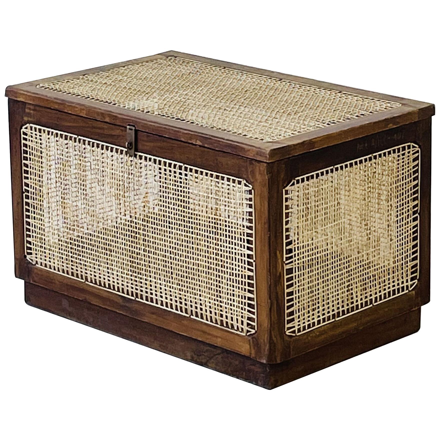 Authentic Pierre Jeanneret Linen Basket / Box / Storage, Mid-Century Modern