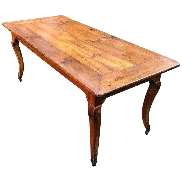 A 19th Century French Cherrywood Refectory Table