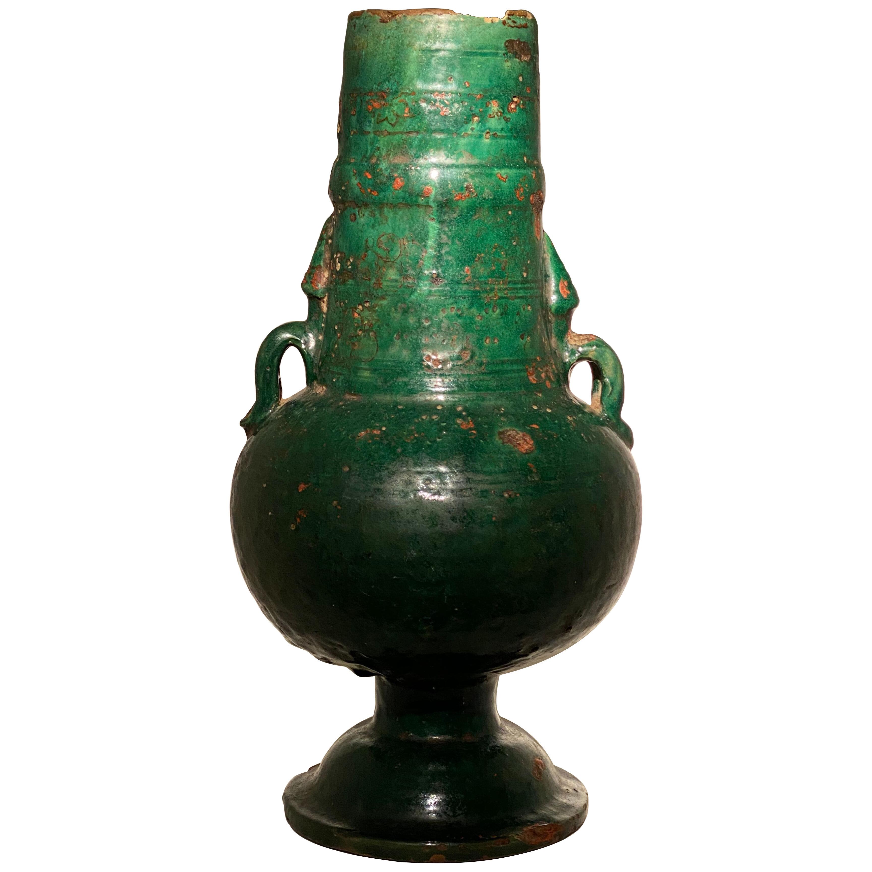 Terracotta Green Jar
