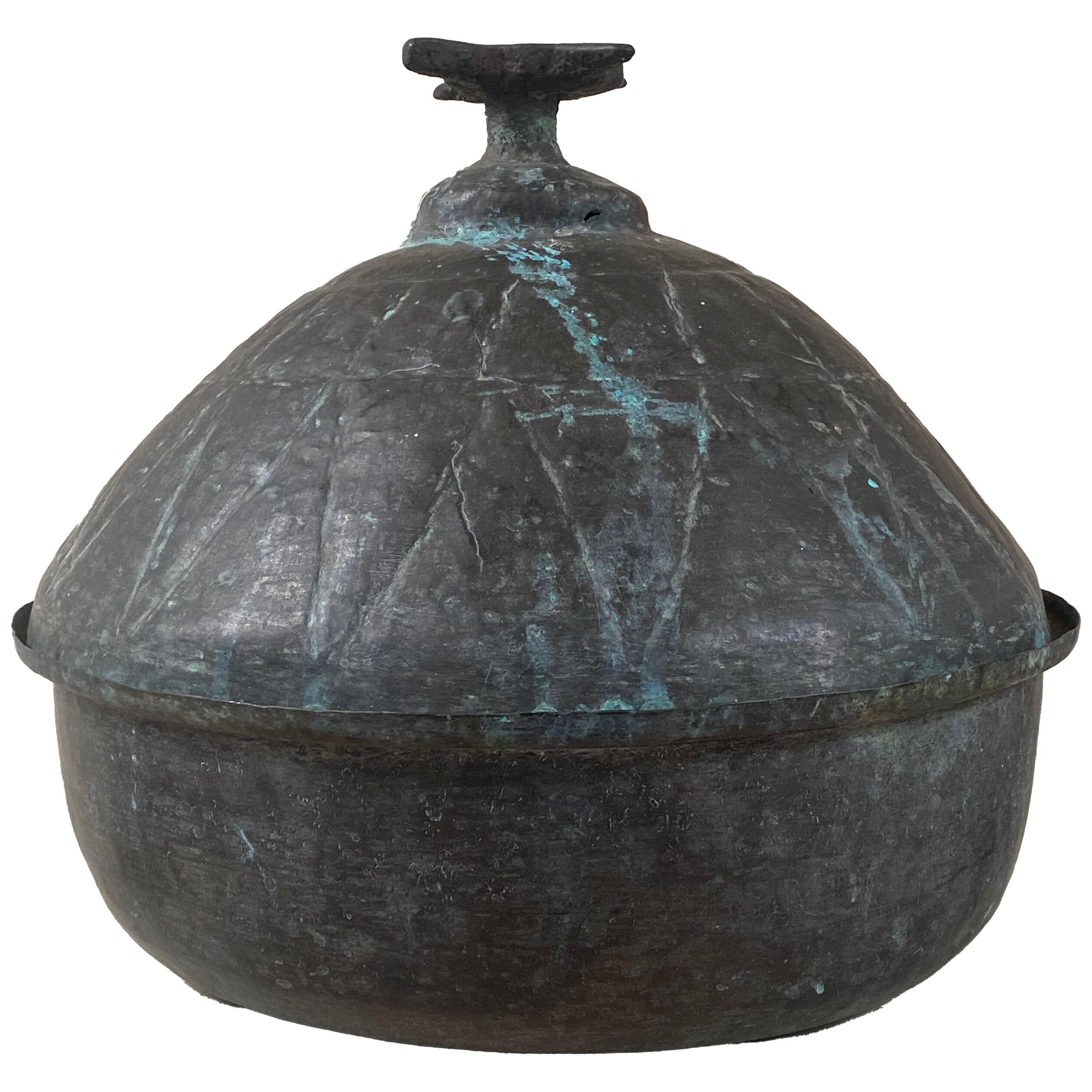 Bronze Antique Moroccan Pot