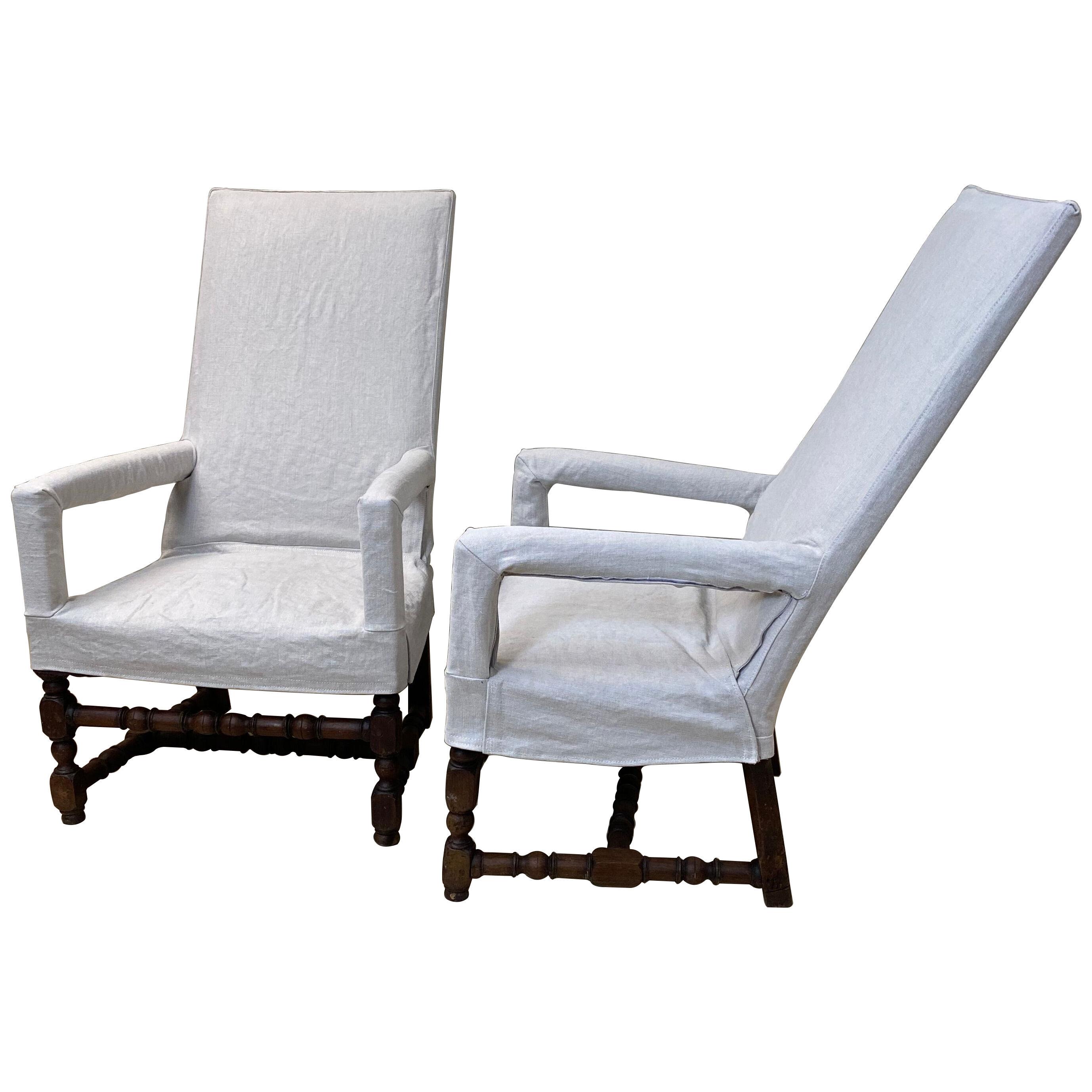 Pair of Arm French Chairs,1890