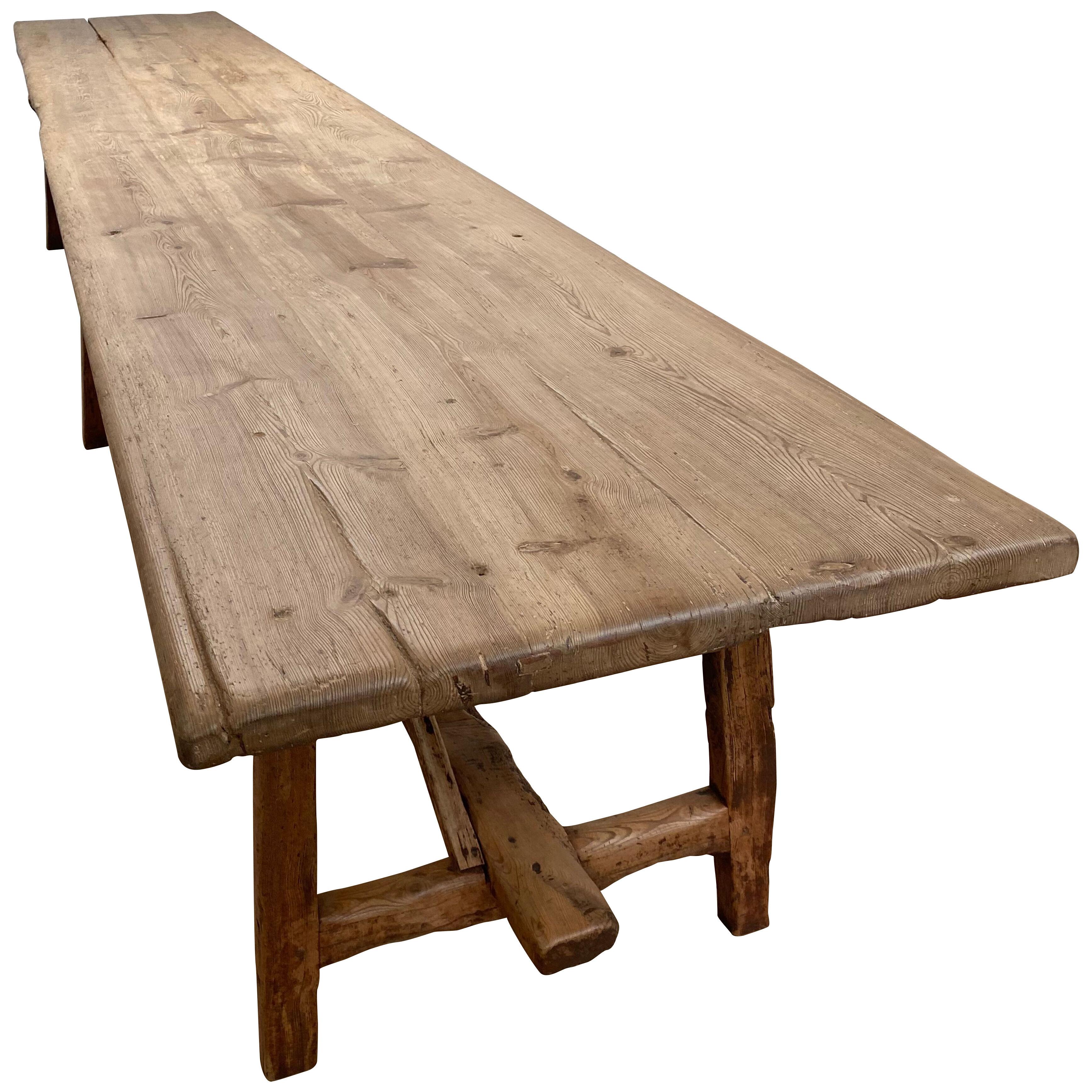 Extremely Huge Rustic Spanish Farm Table