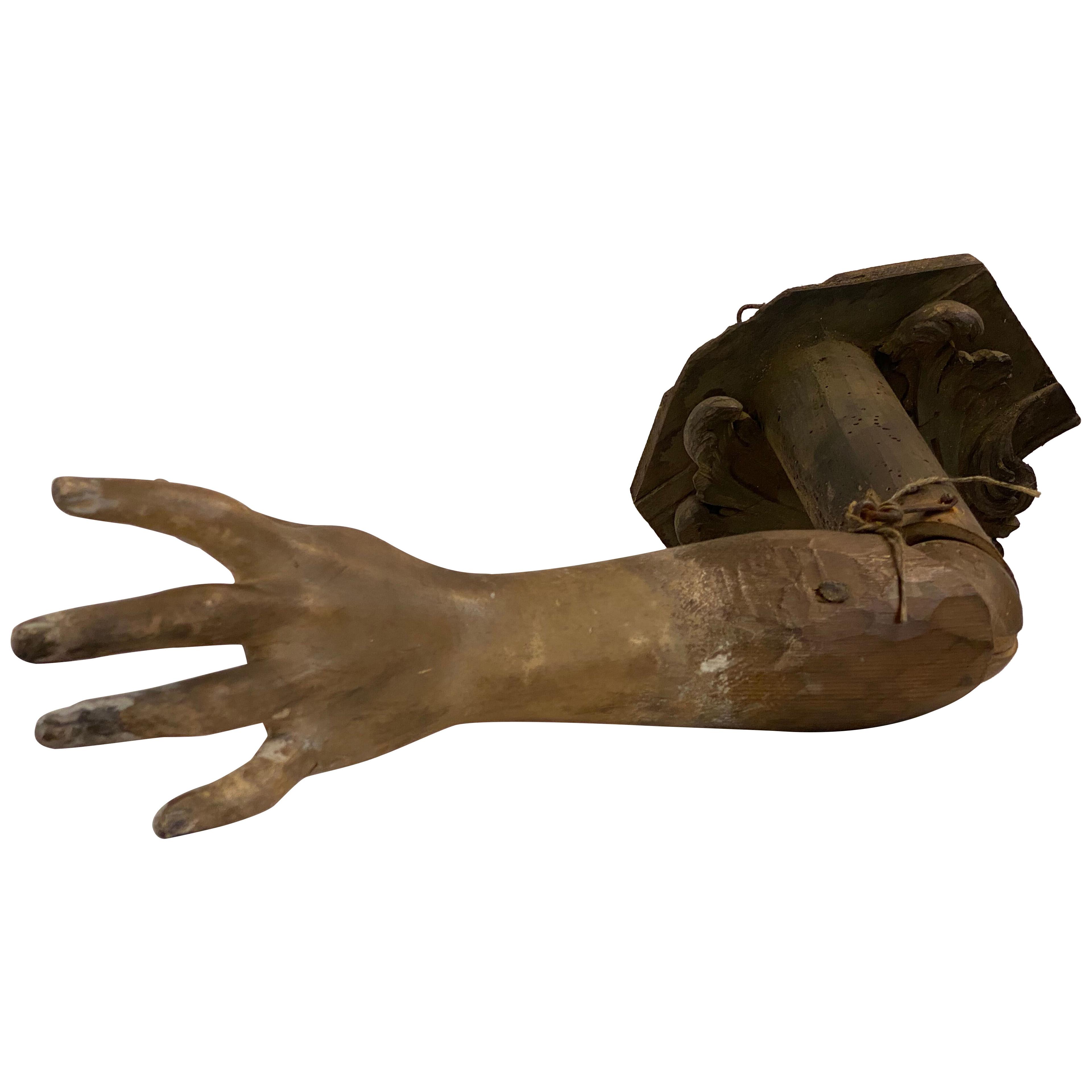 Wooden Decorative Hand of a Mannequin