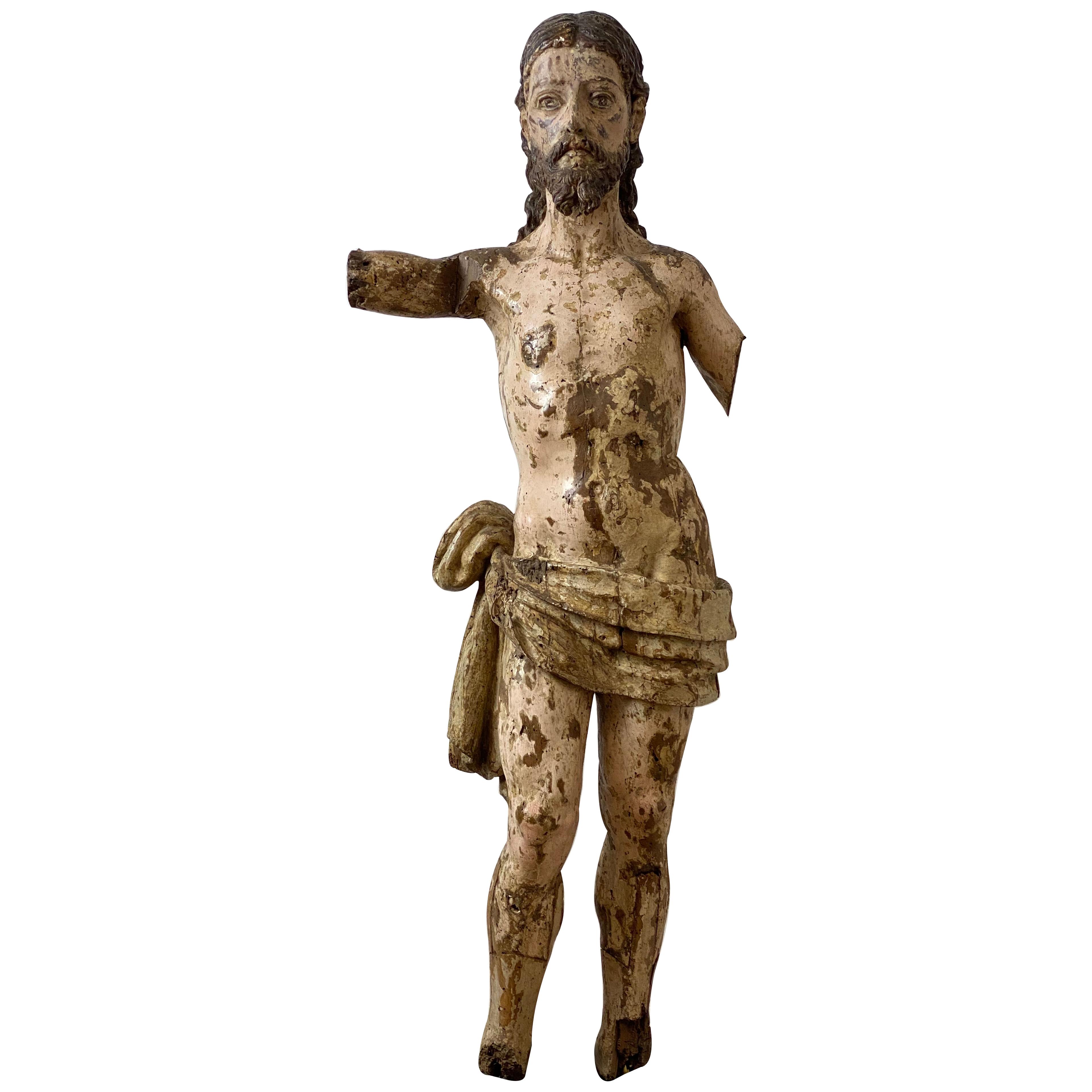 Antique Spanish Wooden Christ