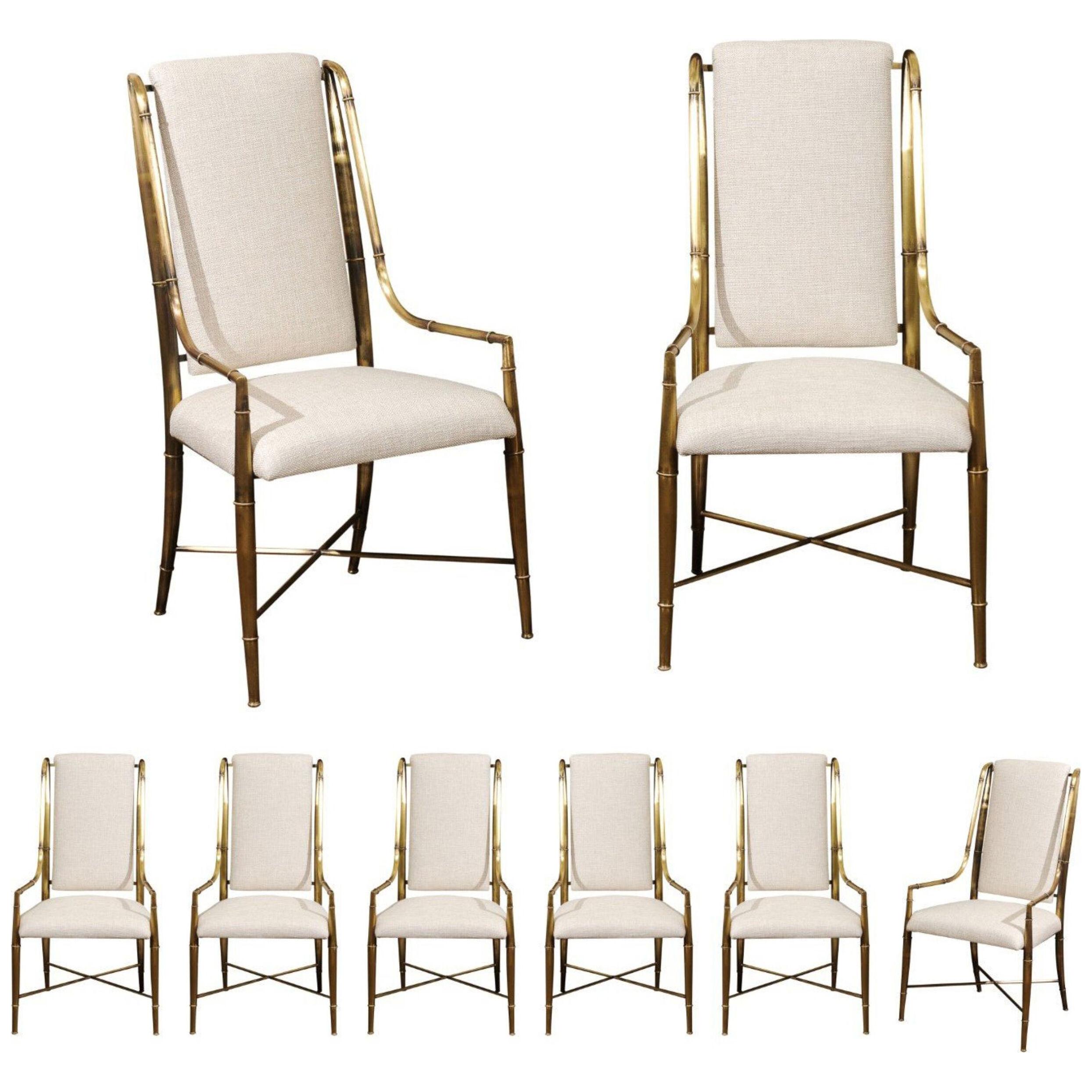 Magnificent Set of Ten Dining Chairs by Weiman/Warren Lloyd for Mastercraft