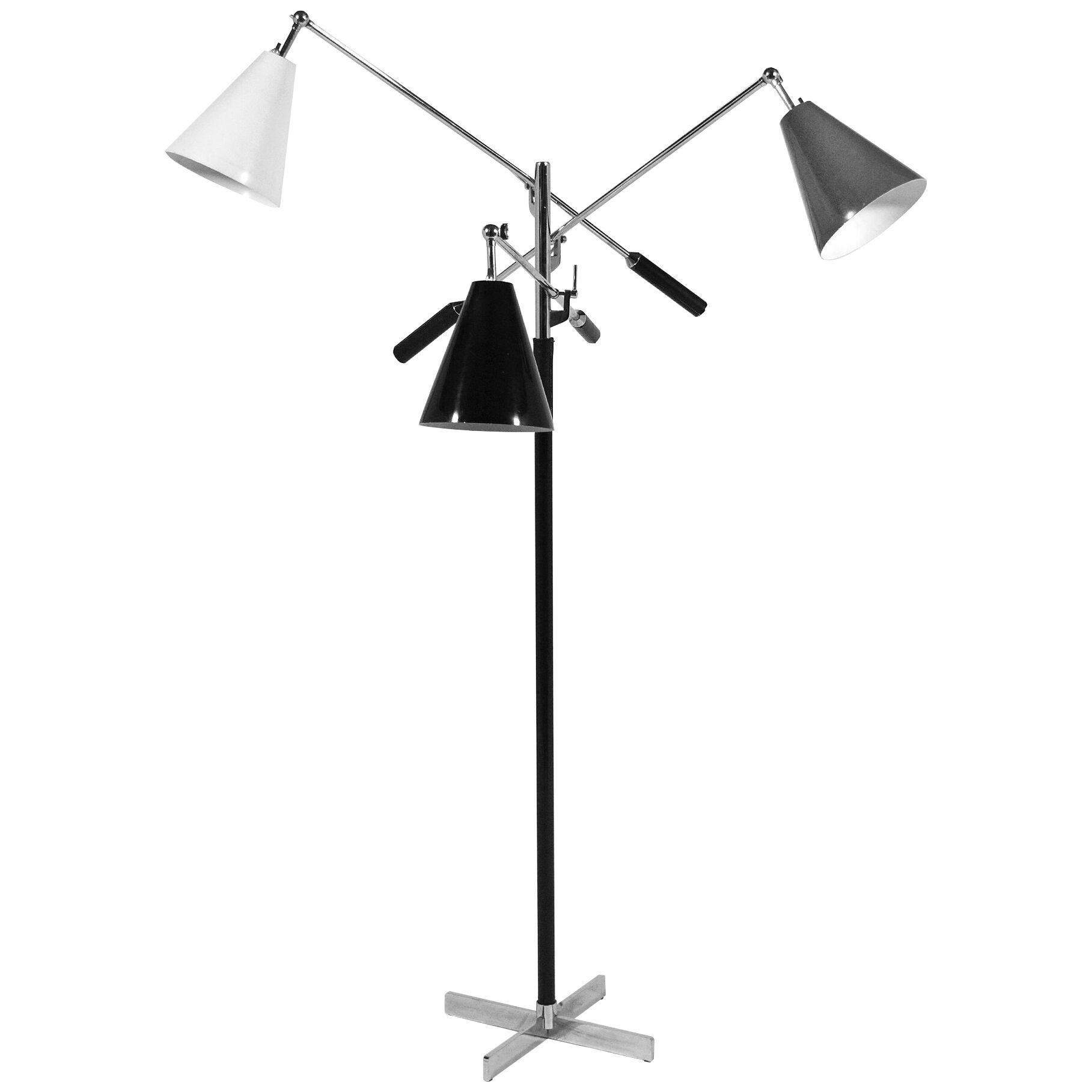Arredoluce Triennale Three-Arm Floor Lamp