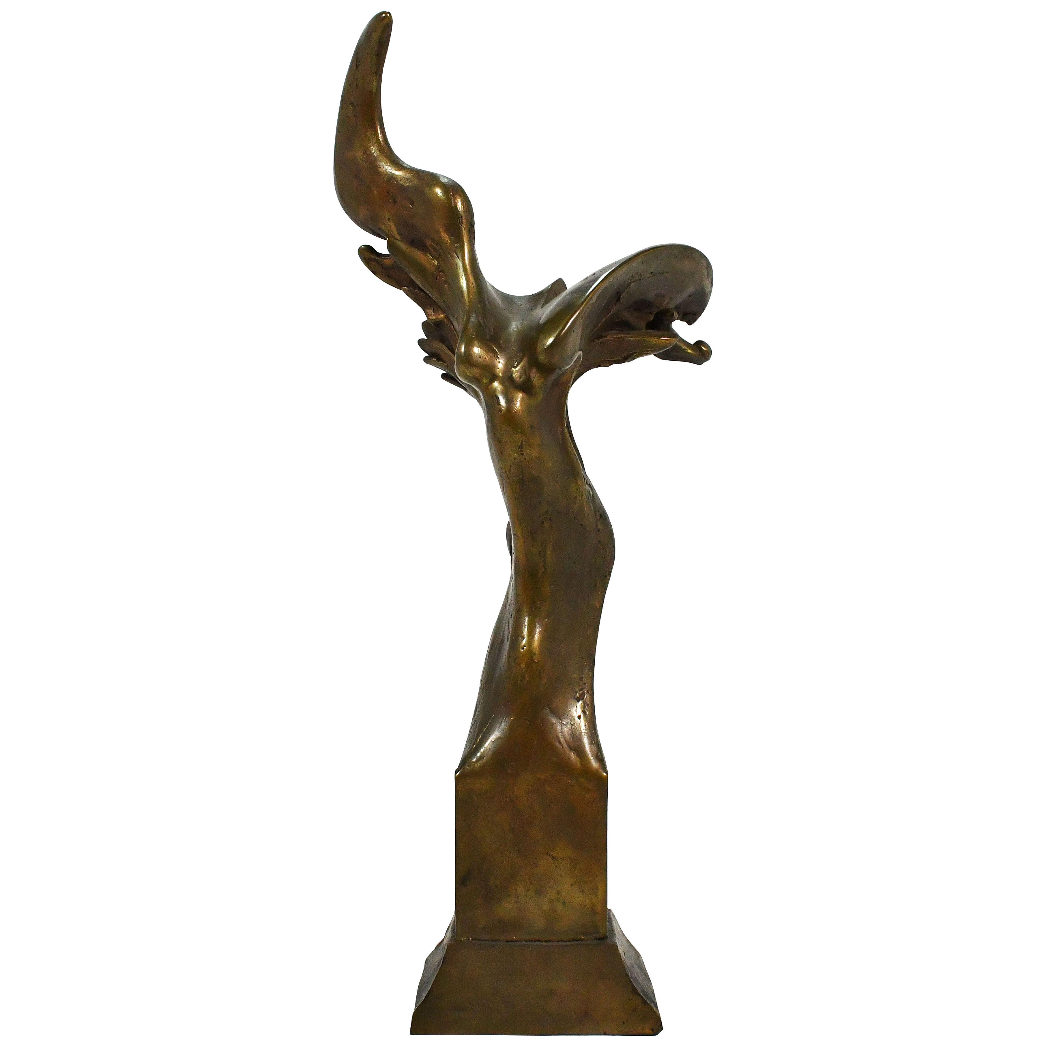 Richard Hunt "Hybrid Muse" Bronze Sculpture