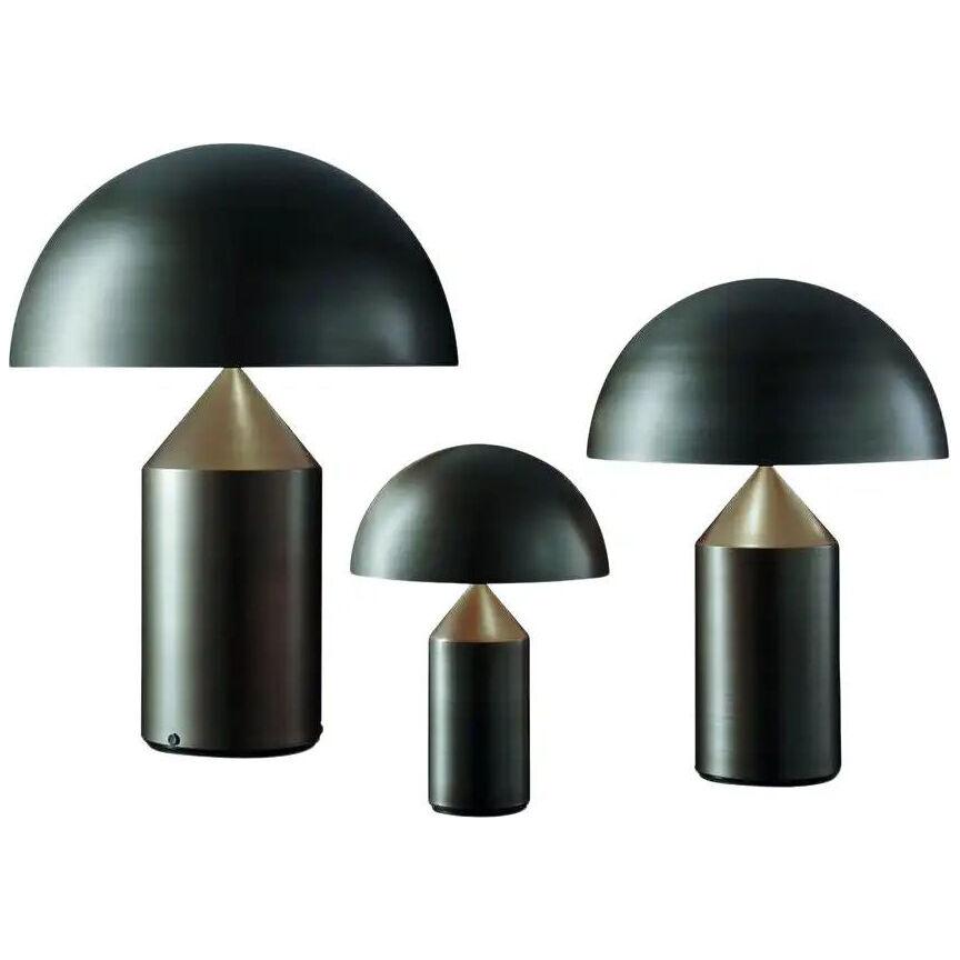 Set of 'Atollo' Large Medium and Small Bronze Table Lamp Designed by Magistretti