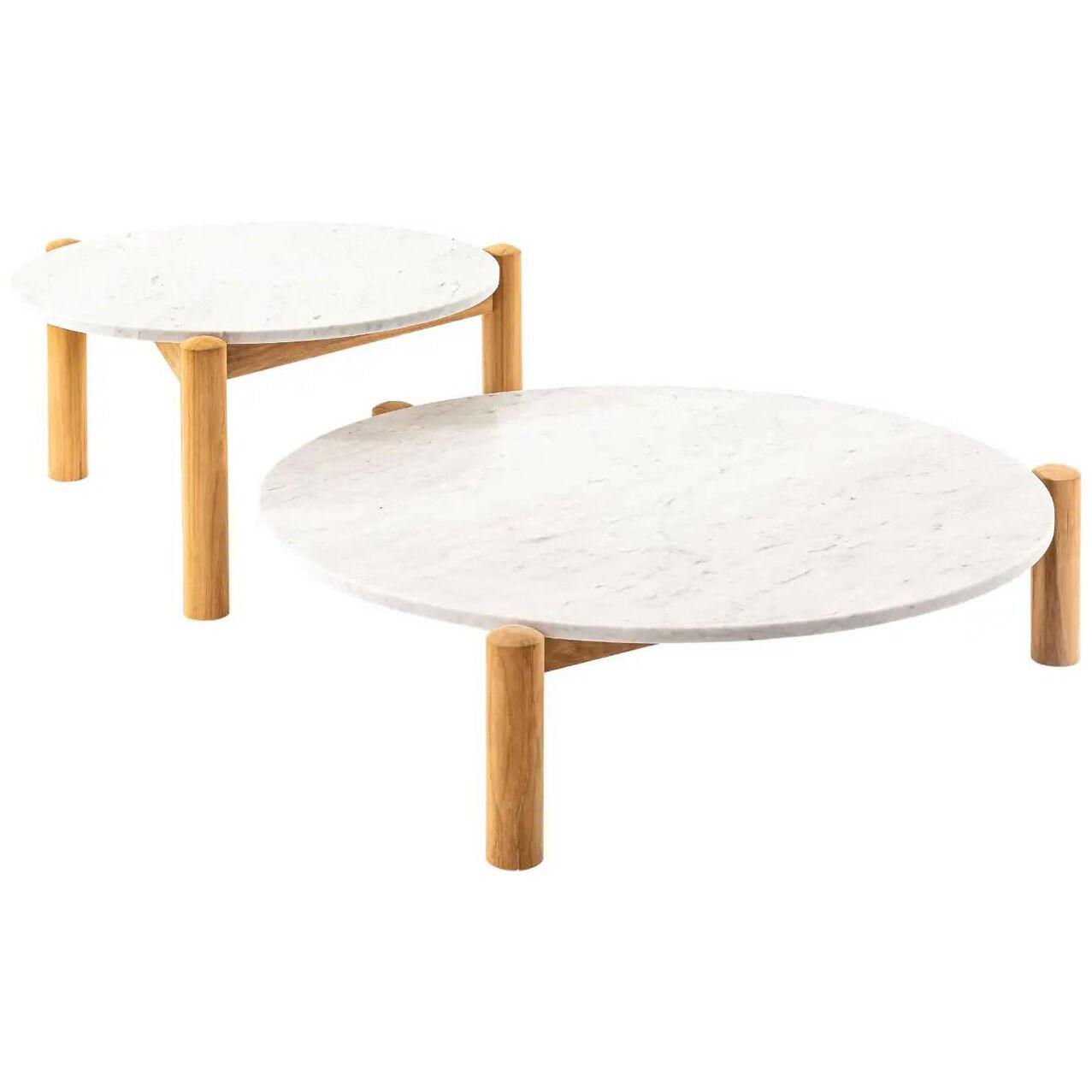 Charlotte Perriand Set of Two Tables à Plateau Interchangeable by Cassina