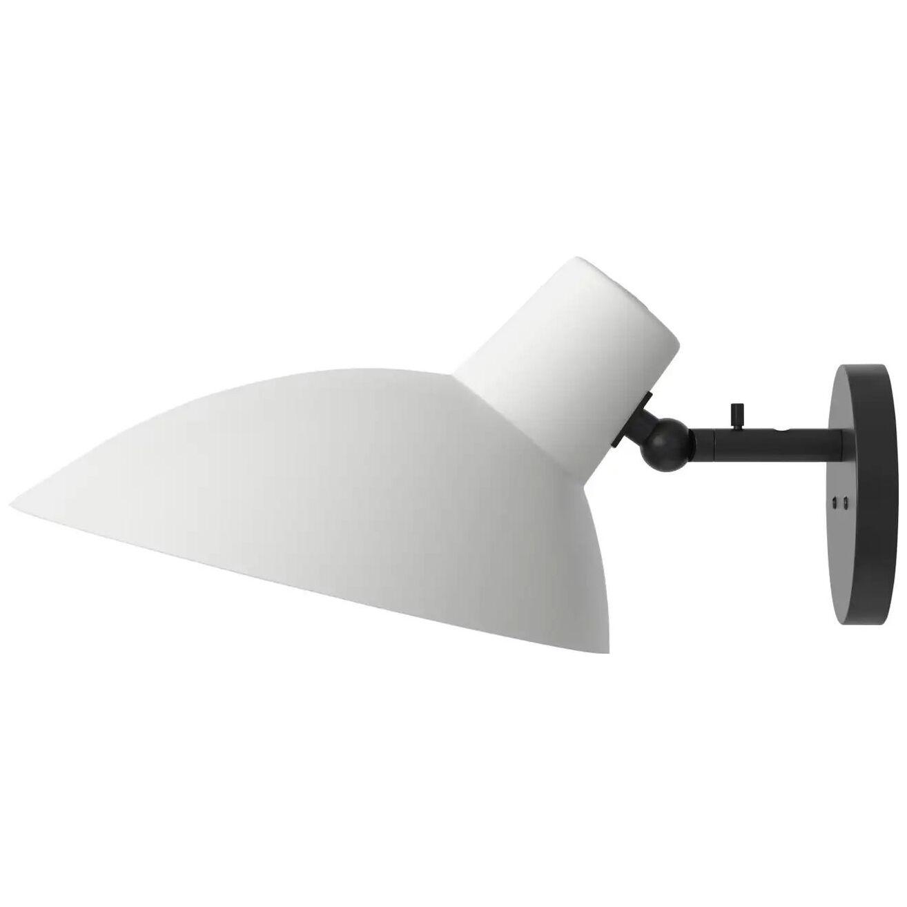 VV Cinquanta Black and White Wall Lamp Designed by Vittoriano Viganò for Astep