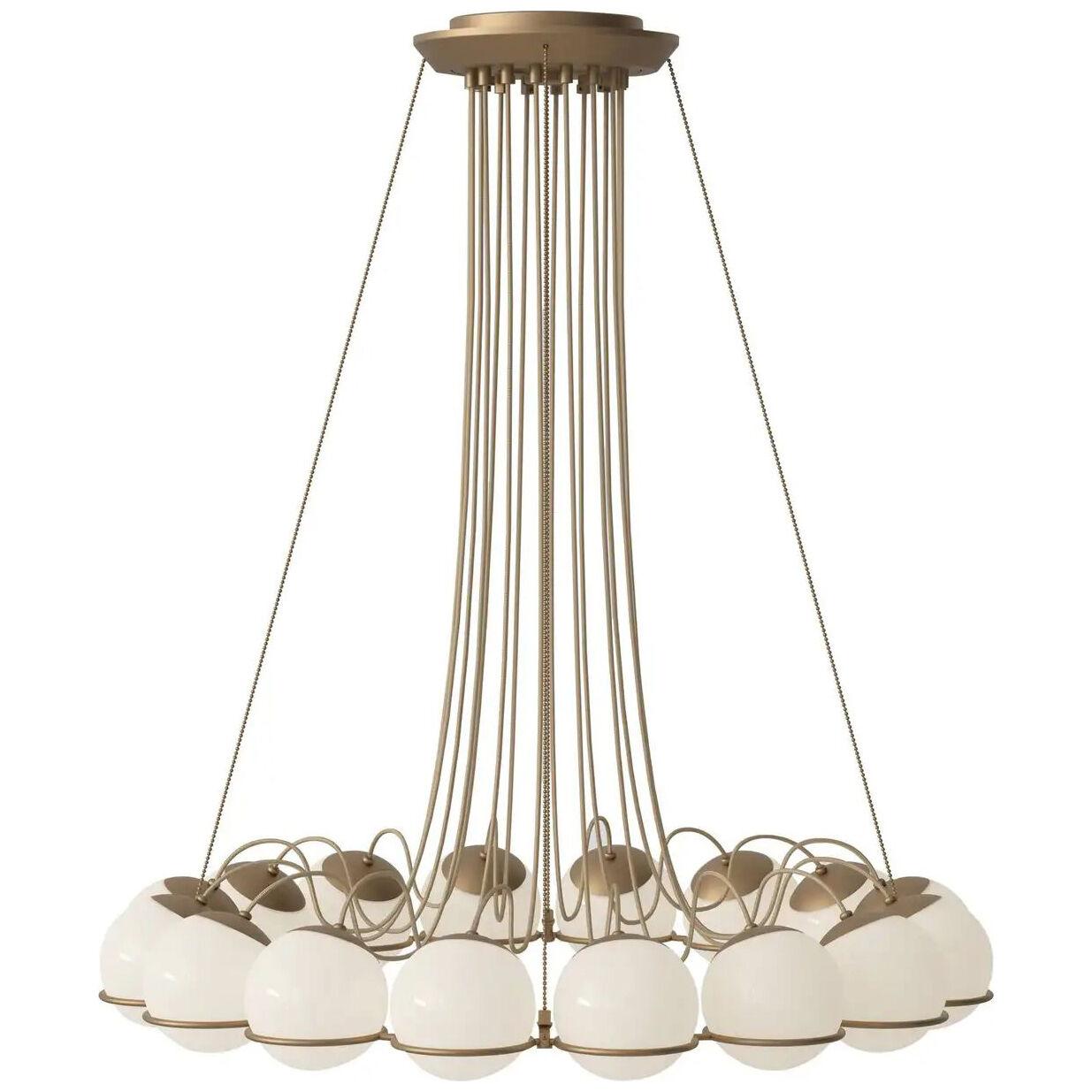 Gino Sarfatti Lamp Model 2109/16/14 Champagne Structure by Astep